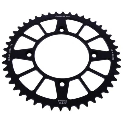 Alu - Kettenrad 46Z Teilung 520 schwarz JT Innendurchmesser 110 Lochkreis 135 passend für: KTM Freeride E, SX - E2