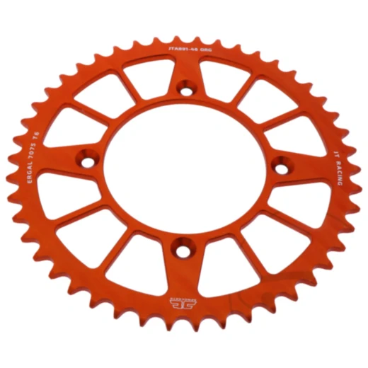 Alu - Kettenrad 46Z Teilung 520 orange JT Innendurchmesser 110 Lochkreis 135 passend für: KTM Freeride E, SX - E2