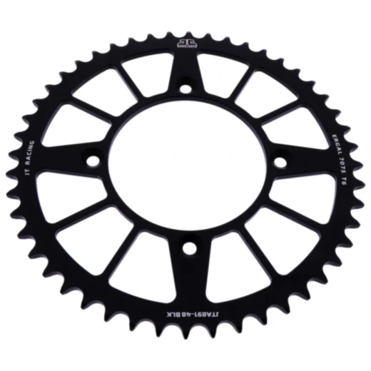 Alu - Kettenrad 48Z Teilung 520 schwarz JT Innendurchmesser 110 Lochkreis 135 passend für: KTM Freeride E, SX - E2