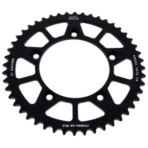 Alu - Kettenrad 48Z Teilung 420 schwarz JT Innendurchmesser 098 Lochkreis 115 passend für: KTM SX
