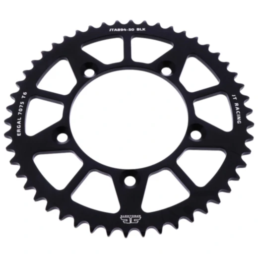 Alu - Kettenrad 50Z Teilung 420 schwarz JT Innendurchmesser 098 Lochkreis 115 passend für: KTM SX
