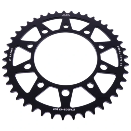 Alu - Kettenrad 43Z Teilung 520 schwarz JT Innendurchmesser 112 Lochkreis 138 passend für: Honda CBR, XL