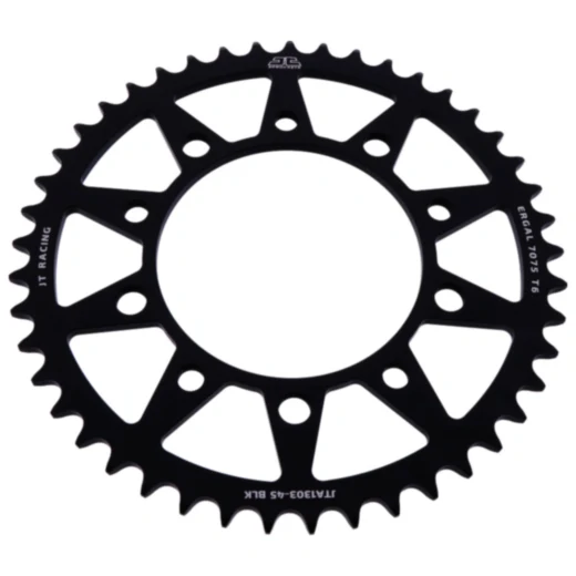 Alu - Kettenrad 45Z Teilung 520 schwarz JT Innendurchmesser 112 Lochkreis 138 passend für: Honda CBR, XL