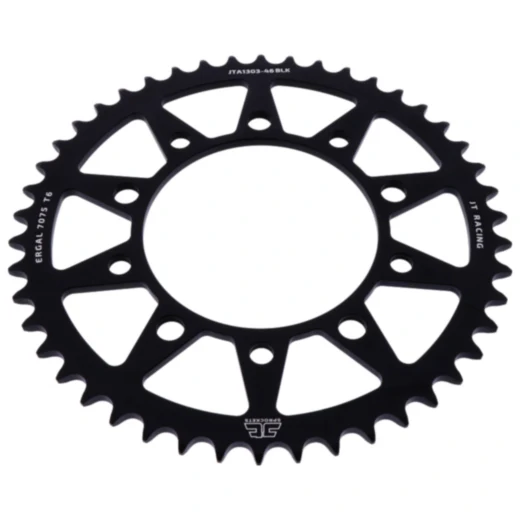 Alu - Kettenrad 46Z Teilung 520 schwarz JT Innendurchmesser 112 Lochkreis 138 passend für: Honda CBR, XL