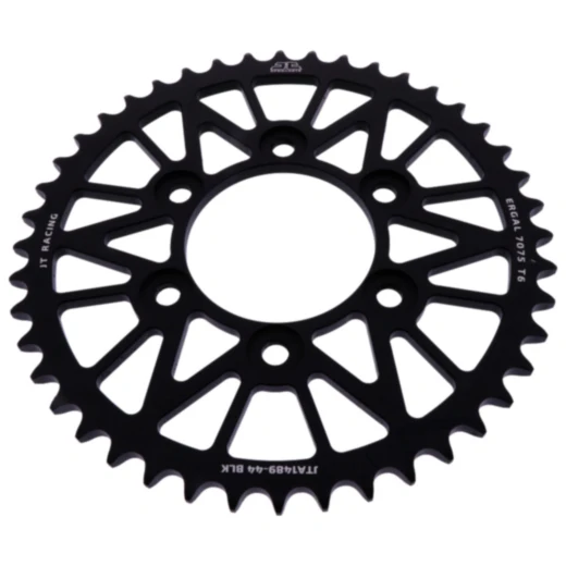 Alu - Kettenrad 44Z Teilung 525 schwarz JT Innendurchmesser 080 Lochkreis 104 passend für: Kawasaki Z, ZX - 10R, KLZ