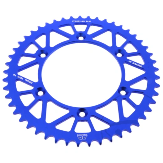 Alu - Kettenrad 49Z Teilung 520 blau JT Innendurchmesser 130 Lochkreis 150 passend für: Fantic XEF, XX, XXF