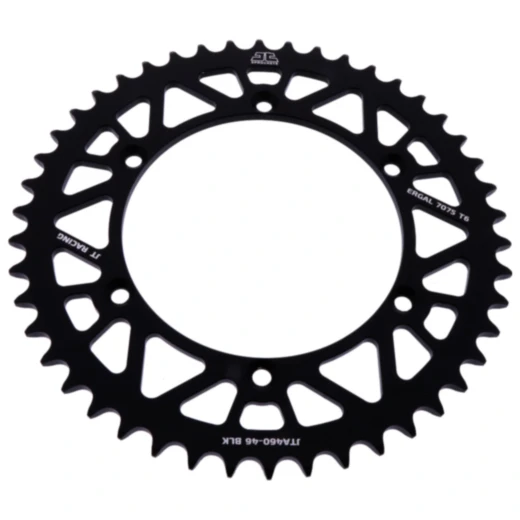 Alu - Kettenrad 46Z Teilung 520 schwarz JT Innendurchmesser 134 Lochkreis 150 passend für: Kawasaki KX, KLX, KDX