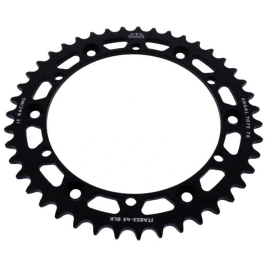 Alu - Kettenrad 43Z Teilung 520 schwarz JT Innendurchmesser 152 Lochkreis 175 passend für: Yamaha YFZ, YFM, YFS