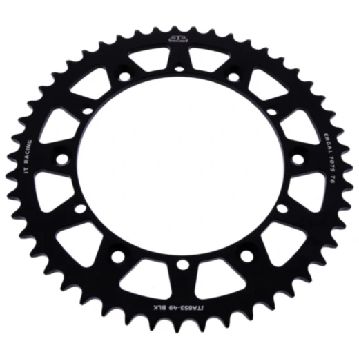 Alu - Kettenrad 49Z Teilung 520 schwarz JT Innendurchmesser 152 Lochkreis 175 passend für: Yamaha YFZ, YFM, YFS