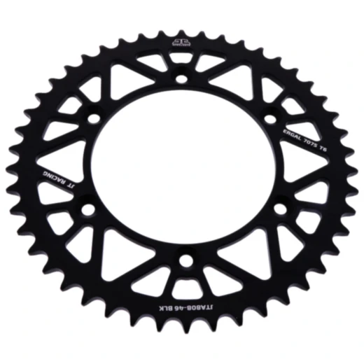 Alu-Kettenrad 46Z Teilung 520 schwarz für Motorräder JT