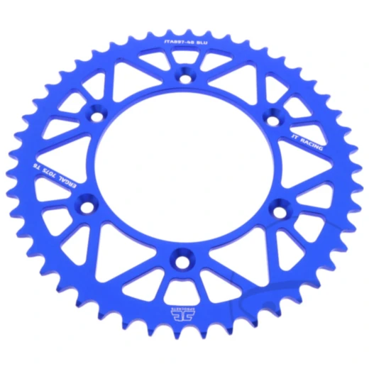 Alu - Kettenrad 48Z Teilung 520 blau JT Innendurchmesser 125 Lochkreis 150 passend für: Husqvarna FE, FC, TE