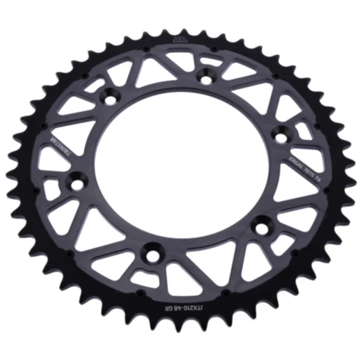 Kettenrad Twinstar 48Z Teilung 520 grau JT Innendurchmesser 125 Lochkreis 153 passend für: Honda CRF, CR, XR