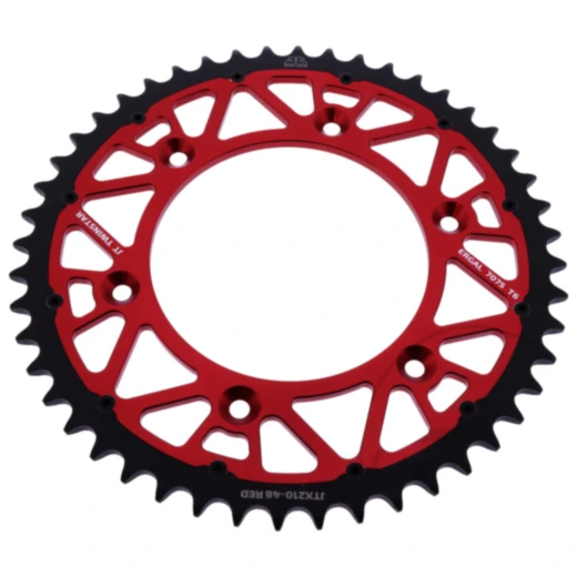 Kettenrad Twinstar 48Z Teilung 520 rot JT Alternative: 7580448 passend für: Honda CRF, CR, XR