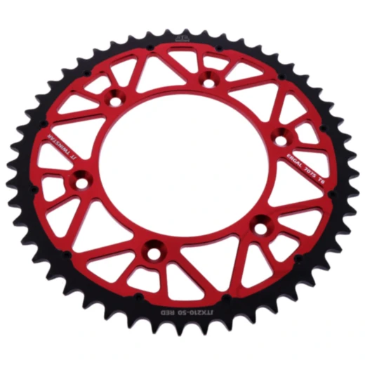 Kettenrad Twinstar 50Z Teilung 520 rot JT Alternative: 7580452 passend für: Honda CRF, CR, XR