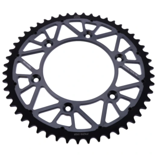 Kettenrad Twinstar 51Z Teilung 520 grau JT Innendurchmesser 125 Lochkreis 153 passend für: Honda CRF, CR, XR