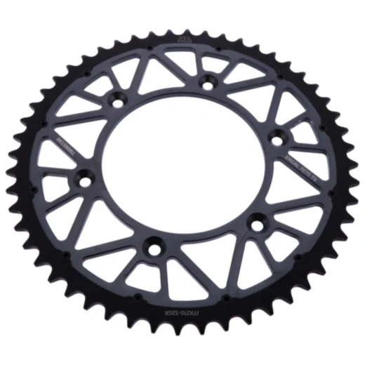 Kettenrad Twinstar 52Z Teilung 520 grau JT Innendurchmesser 125 Lochkreis 153 passend für: Honda CRF, CR, XR