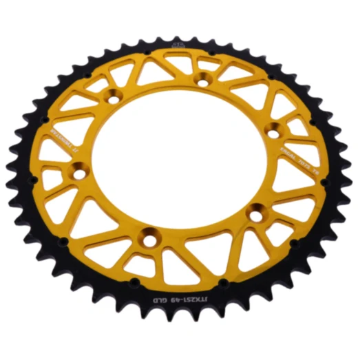 Kettenrad Twinstar 49Z Teilung 520 gold JT Alternative: 7580512 passend für: Fantic XEF, XX, XXF