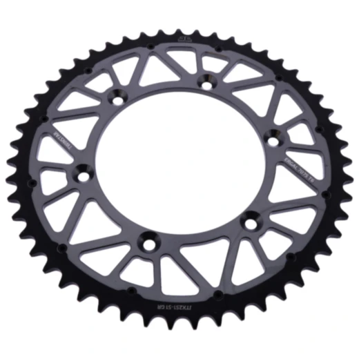 Kettenrad Twinstar 51Z Teilung 520 grau JT Innendurchmesser 130 Lochkreis 150 passend für: Fantic XEF, XX, XXF
