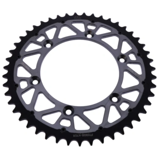 Kettenrad Twinstar 47Z schwarz 520 für Motorrad