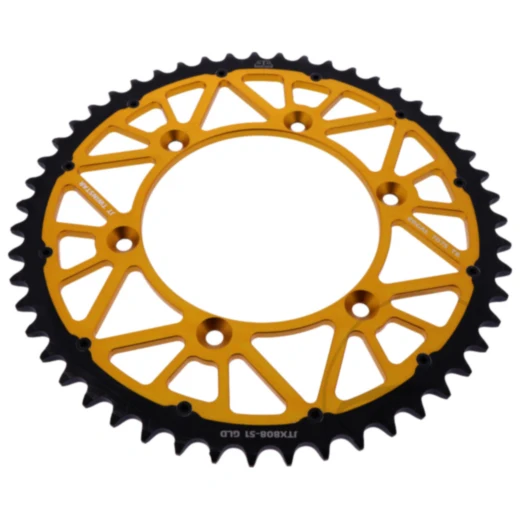 Kettenrad Twinstar 51 Zähne 520 Teilung gold