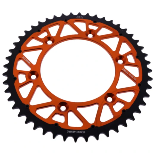 Kettenrad Twinstar 48Z Teilung 520 orange JT Alternative: 7580498 passend für: Husqvarna FE, FC, TE