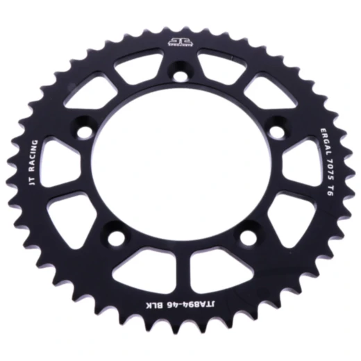 Alu - Kettenrad 46Z Teilung 420 schwarz JT Innendurchmesser 098 Lochkreis 115 passend für: KTM SX