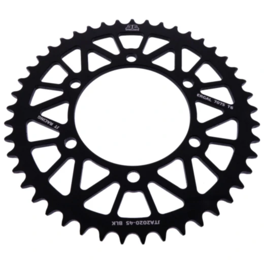 Alu - Kettenrad 45Z Teilung 520 schwarz JT Innendurchmesser 106 Lochkreis 125 passend für: Triumph Bonneville, Daytona, Street Scrambler