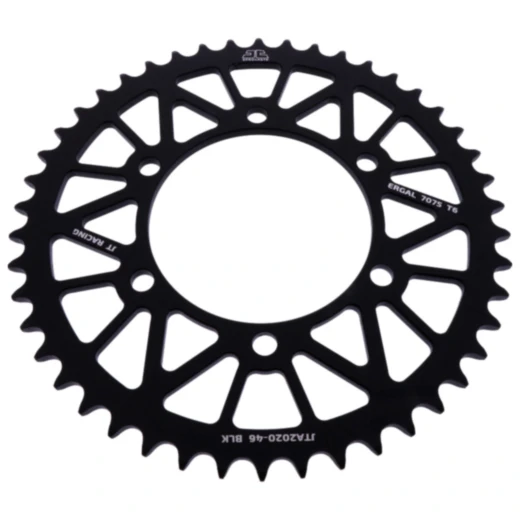 Alu - Kettenrad 46Z Teilung 520 schwarz JT Innendurchmesser 106 Lochkreis 125 passend für: Triumph Bonneville, Daytona, Street Scrambler