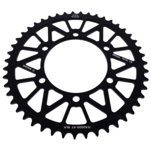 Alu - Kettenrad 47Z Teilung 520 schwarz JT Innendurchmesser 106 Lochkreis 125 passend für: Triumph Bonneville, Daytona, Street Scrambler