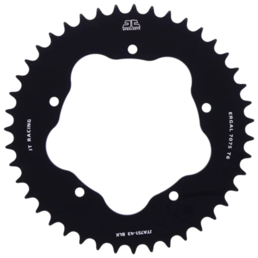 Alu - Kettenrad 43Z Teilung 520 schwarz für Kettenradträger 7585011 passend für: Ducati 916, 748, 996