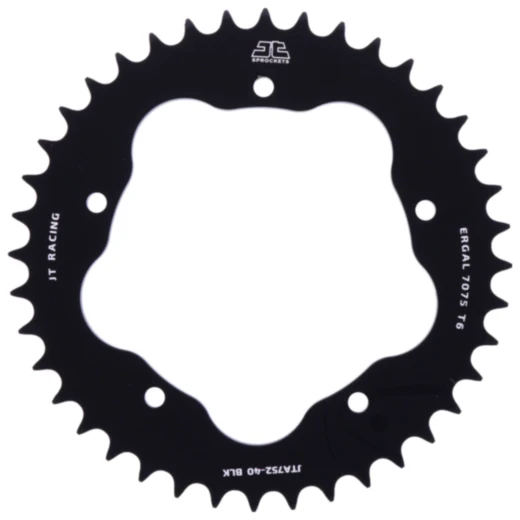 Alu - Kettenrad 40Z Teilung 525 schwarz für Kettenradträger 7585011 passend für: Ducati Monster, Hypermotard, 916