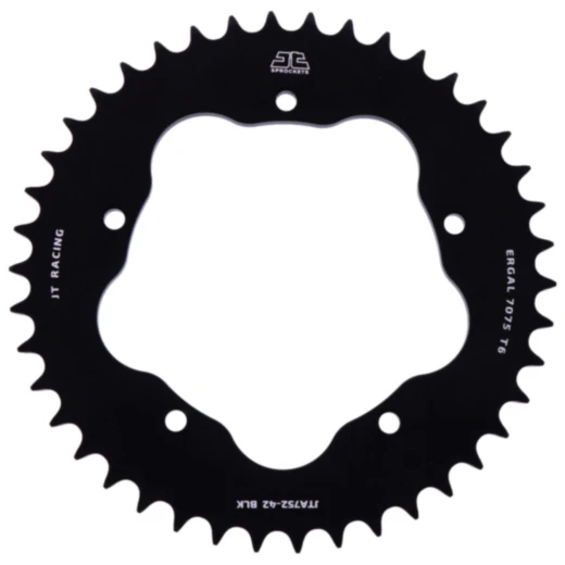 Alu - Kettenrad 42Z Teilung 525 schwarz für Kettenradträger 7585011 passend für: Ducati Hypermotard, Monster, 916