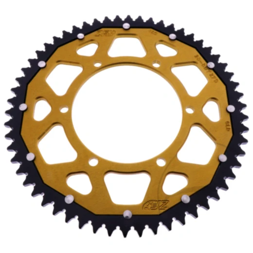 Kettenrad Dual 58Z Teilung 428 gold ZF Innendurchmesser 108 Lochkreis 123 passend für: Aprilia RS, RS4, Tuono