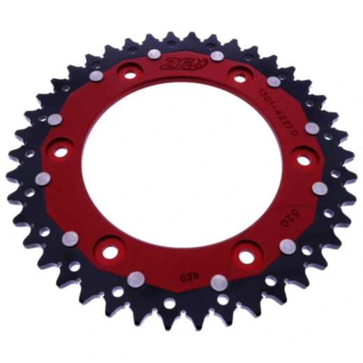 Kettenrad Dual 42Z Teilung 520 rot ZF Innendurchmesser 125 Lochkreis 153 passend für: Honda CRF