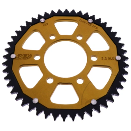 Kettenrad Dual 48Z Teilung 428 gold ZF Innendurchmesser 068 Lochkreis 090 passend für: Honda CB