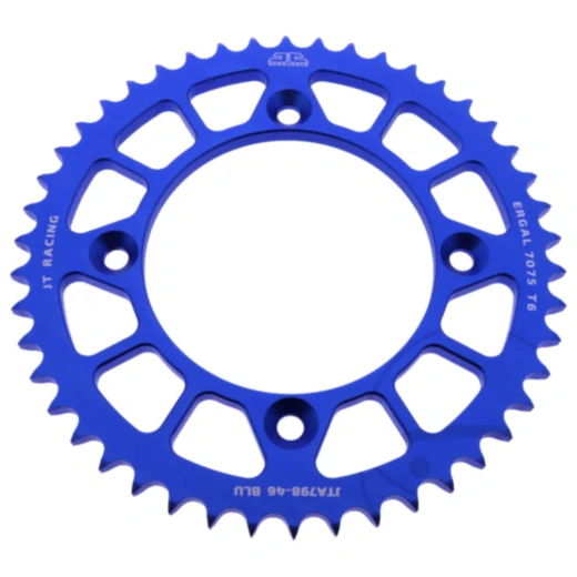 Alu - Kettenrad 46Z Teilung 428 blau JT Innendurchmesser 100 Lochkreis 120 passend für: Suzuki RM