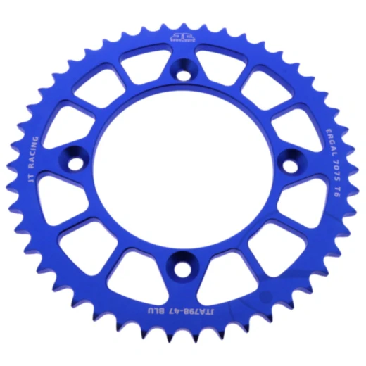 Alu - Kettenrad 47Z Teilung 428 blau JT Innendurchmesser 100 Lochkreis 120 passend für: Suzuki RM