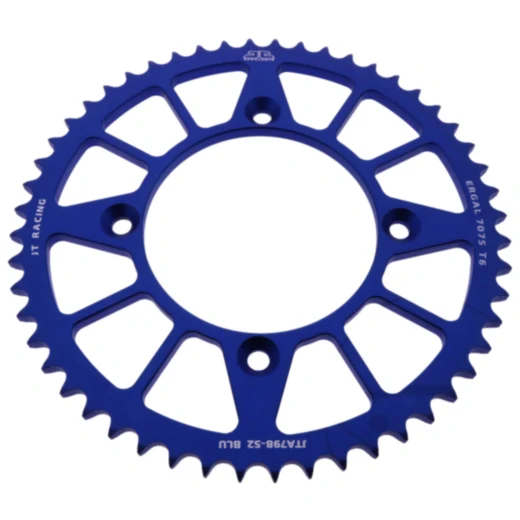 Alu - Kettenrad 52Z Teilung 428 blau Innendurchmesser 100 Lochkreis 120 passend für: Suzuki RM