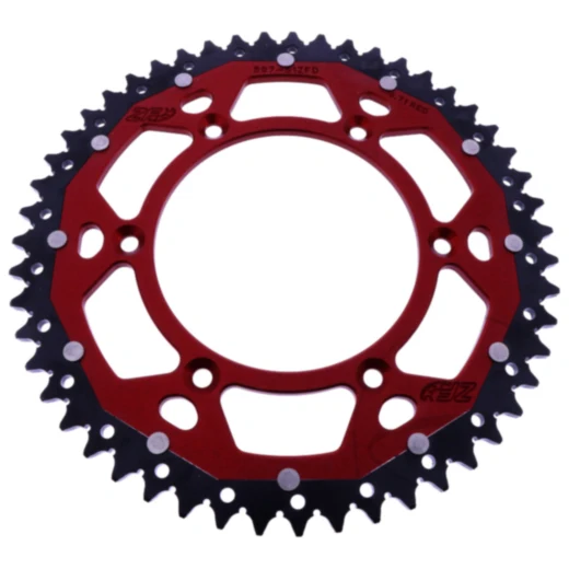 Kettenrad Dual 51Z Teilung 520 rot ZF Innendurchmesser 125 Lochkreis 150 passend für: Husqvarna FE, FC, TE