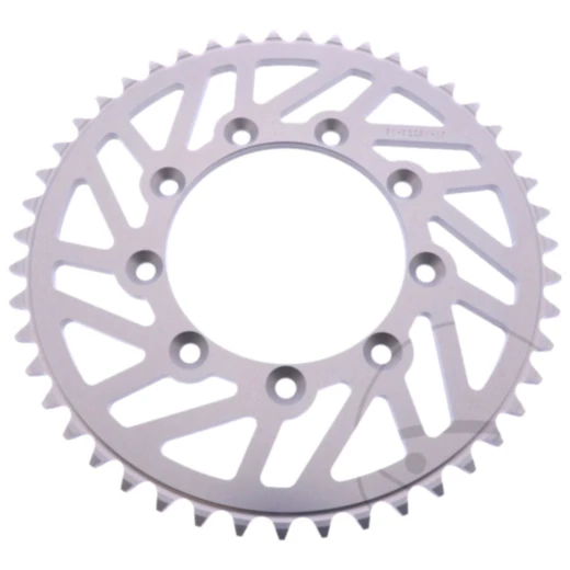 Alu - Kettenrad 47Z Teilung 520 silber Esjot Innendurchmesser 105 Lochkreis 124 passend für: TM Racing EN, MX, SMR