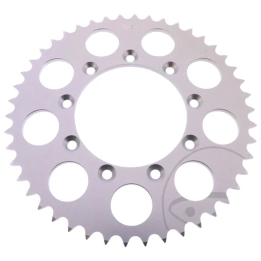 Alu - Kettenrad 46Z Teilung 520 silber Esjot Innendurchmesser 105 Lochkreis 124 passend für: TM Racing EN, MX, SMR