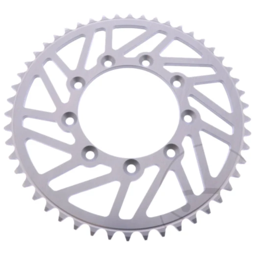 Alu - Kettenrad 50Z Teilung 520 silber Esjot Innendurchmesser 105 Lochkreis 124 passend für: TM Racing EN, MX, SMR