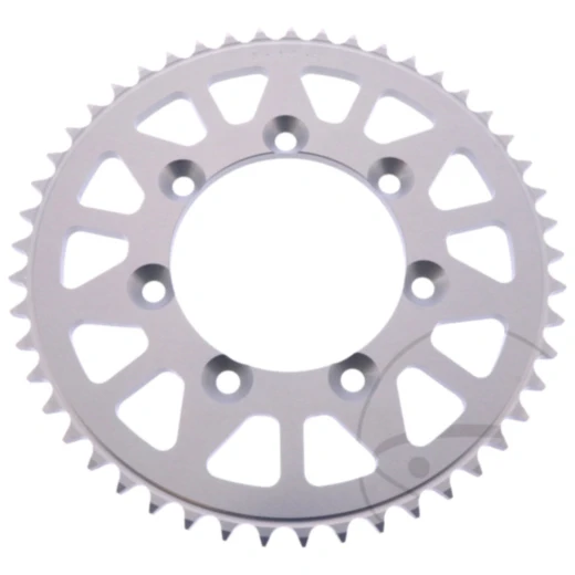Alu - Kettenrad 49Z Teilung 428 silber Esjot Innendurchmesser 085 Lochkreis 100 passend für: TM Racing MX, SMX