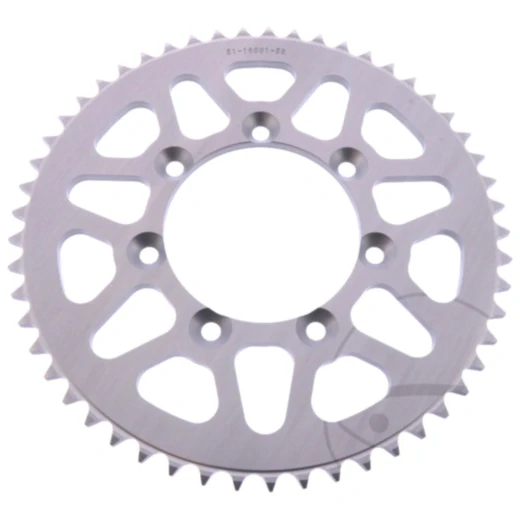 Alu - Kettenrad 53Z Teilung 428 silber Esjot Innendurchmesser 085 Lochkreis 100 passend für: TM Racing MX, SMX