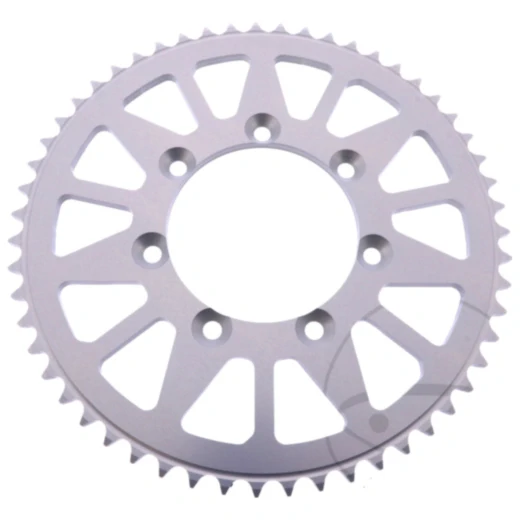 Alu - Kettenrad 55Z Teilung 428 silber Esjot Innendurchmesser 085 Lochkreis 100 passend für: TM Racing MX, SMX