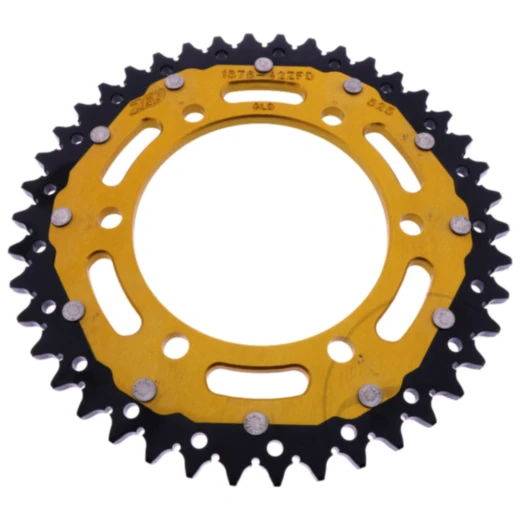 Kettenrad Dual 42Z 525 Gold ZF für Motorräder