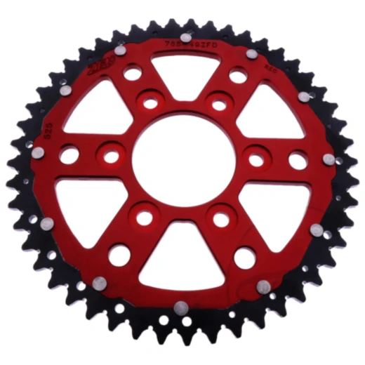 Kettenrad Dual 49Z Teilung 525 rot ZF Innendurchmesser 073 Lochkreis 103 passend für: Ducati Multistrada, Desert X, Desert X Rally