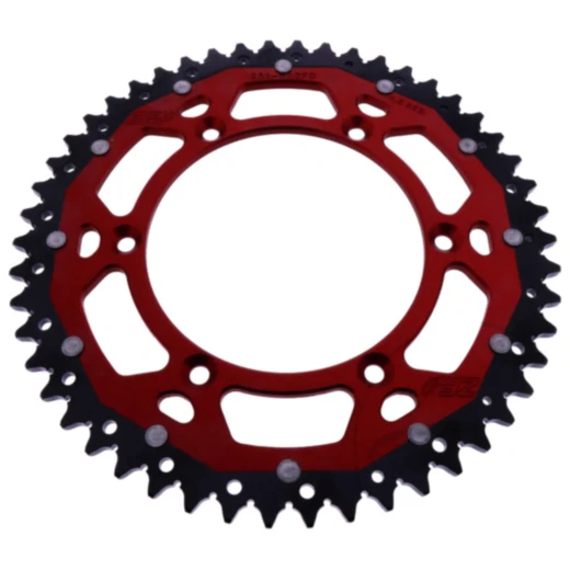 Kettenrad Dual 48Z Teilung 520 rot ZF Innendurchmesser 130 Lochkreis 150 passend für: Fantic XEF, XX, XXF