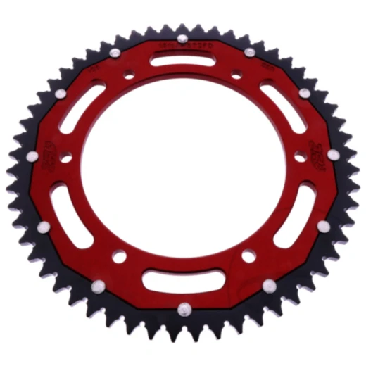 Kettenrad Dual 57Z Teilung 428 rot ZF Innendurchmesser 136 Lochkreis 156 passend für: Fantic Caballero, XEF, XMF