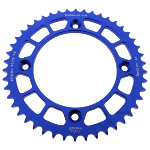 Alu - Kettenrad 46Z Teilung 428 blau JT Innendurchmesser 110 Lochkreis 132 passend für: KTM SX